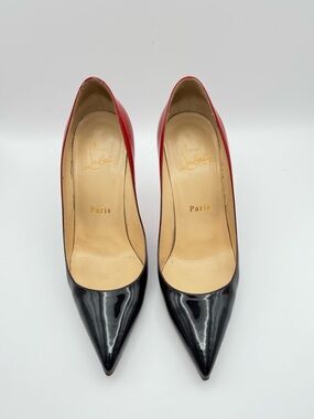 Christian Louboutin Dégradé Patent Leather So Kate Pumps EU 36 Red Black